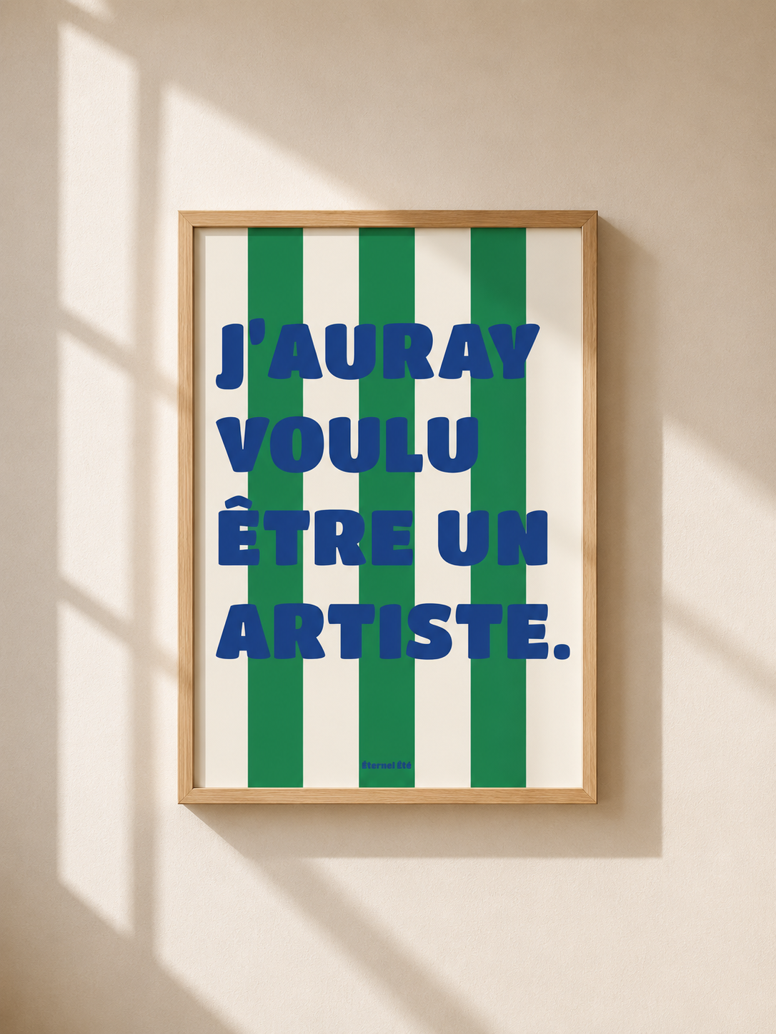 J'AURAY VOULU ETRE UN ARTISTE
